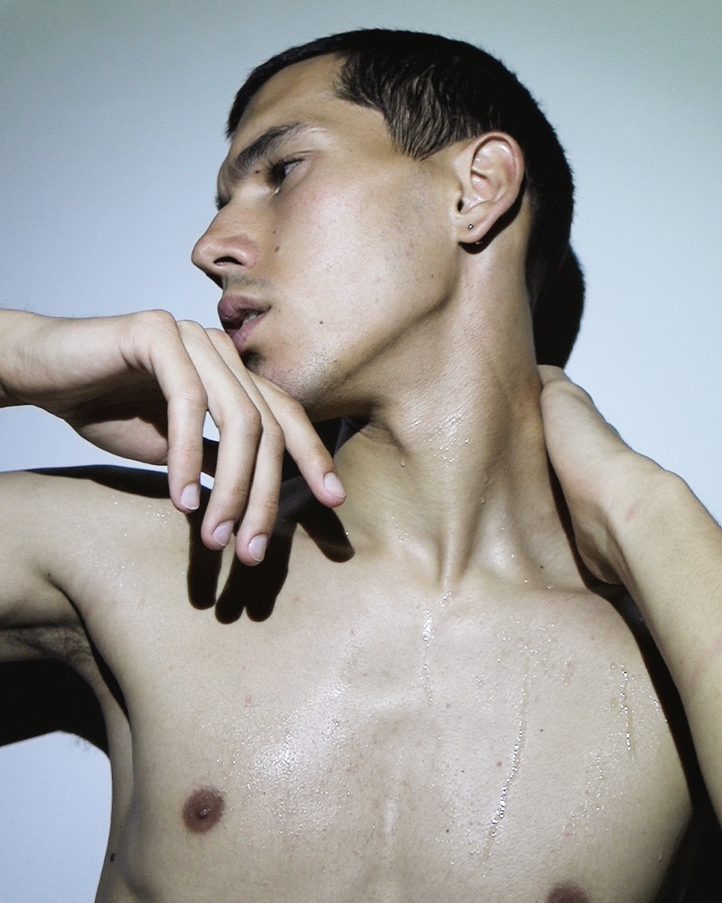 Andrej Pajmakoski of Elite Milan photographed by Ron Wan in Milan, Italy.