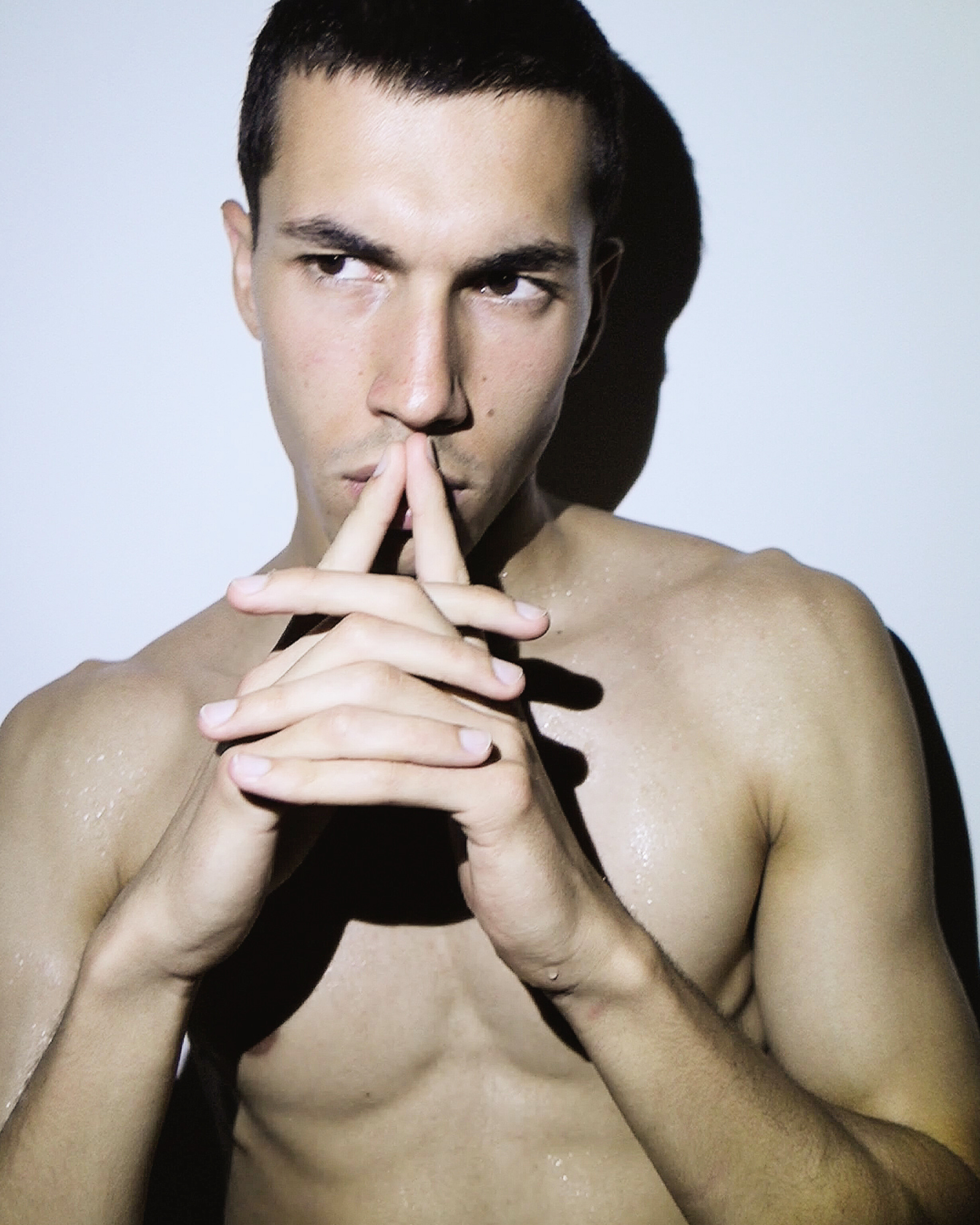 Andrej Pajmakoski of Elite Milan photographed by Ron Wan in Milan, Italy.