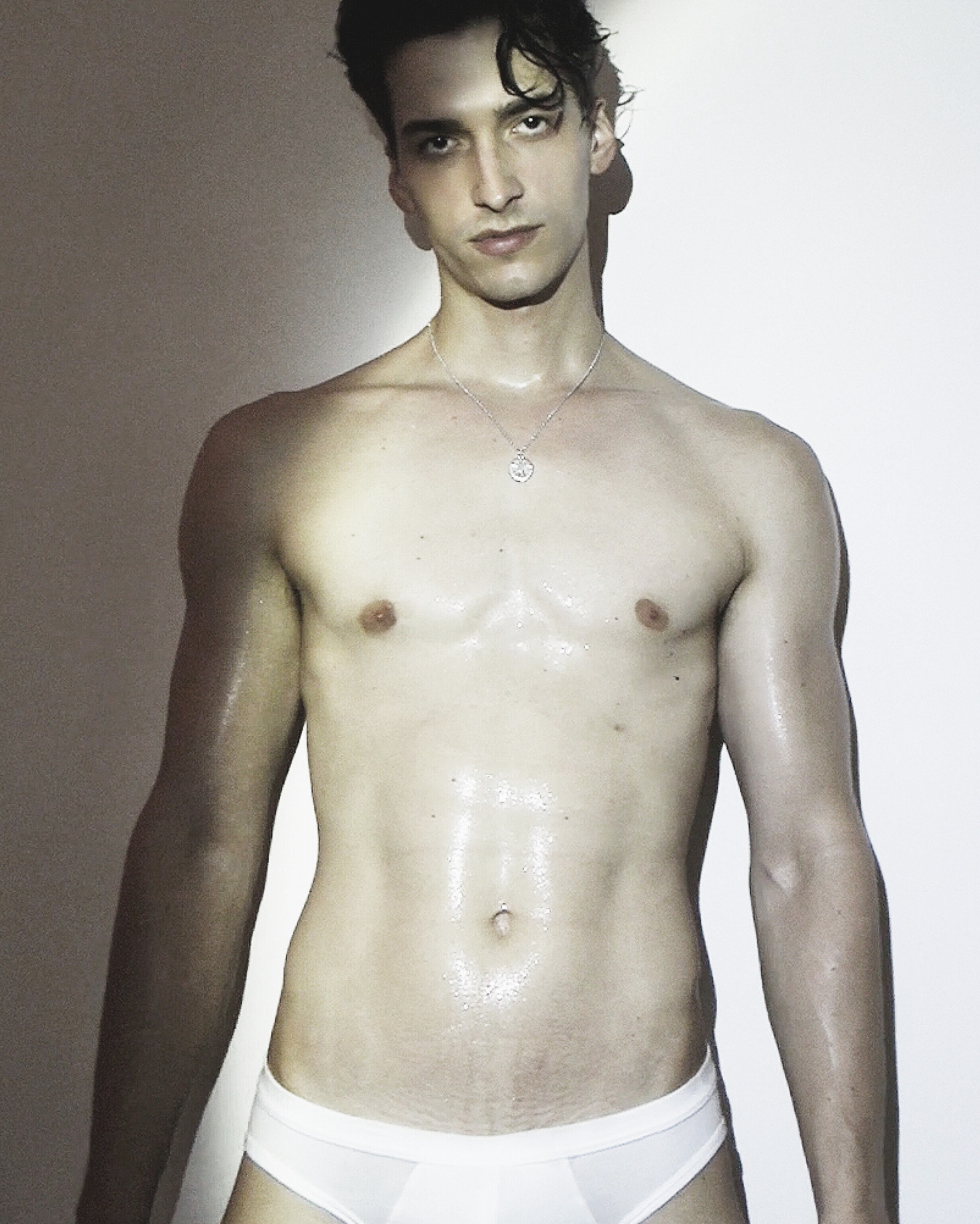 Model Andrija Bulajic of Xmanagement and Sophie Models photographed by Ron Wan in Milan, Italy.