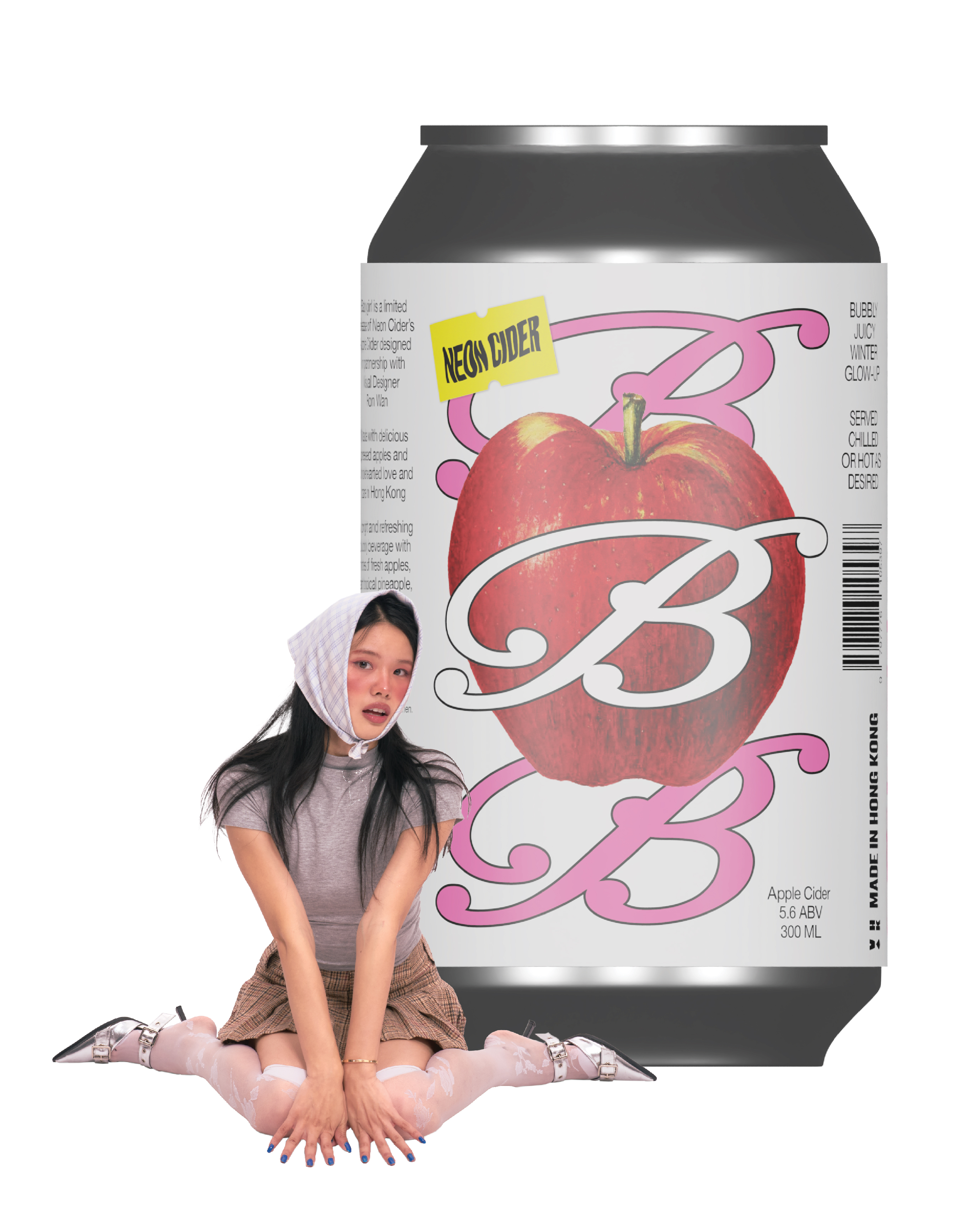 Introducing Babygirl Apple Cider by Neon Cider in partnership with Visual Designer Ron Wan