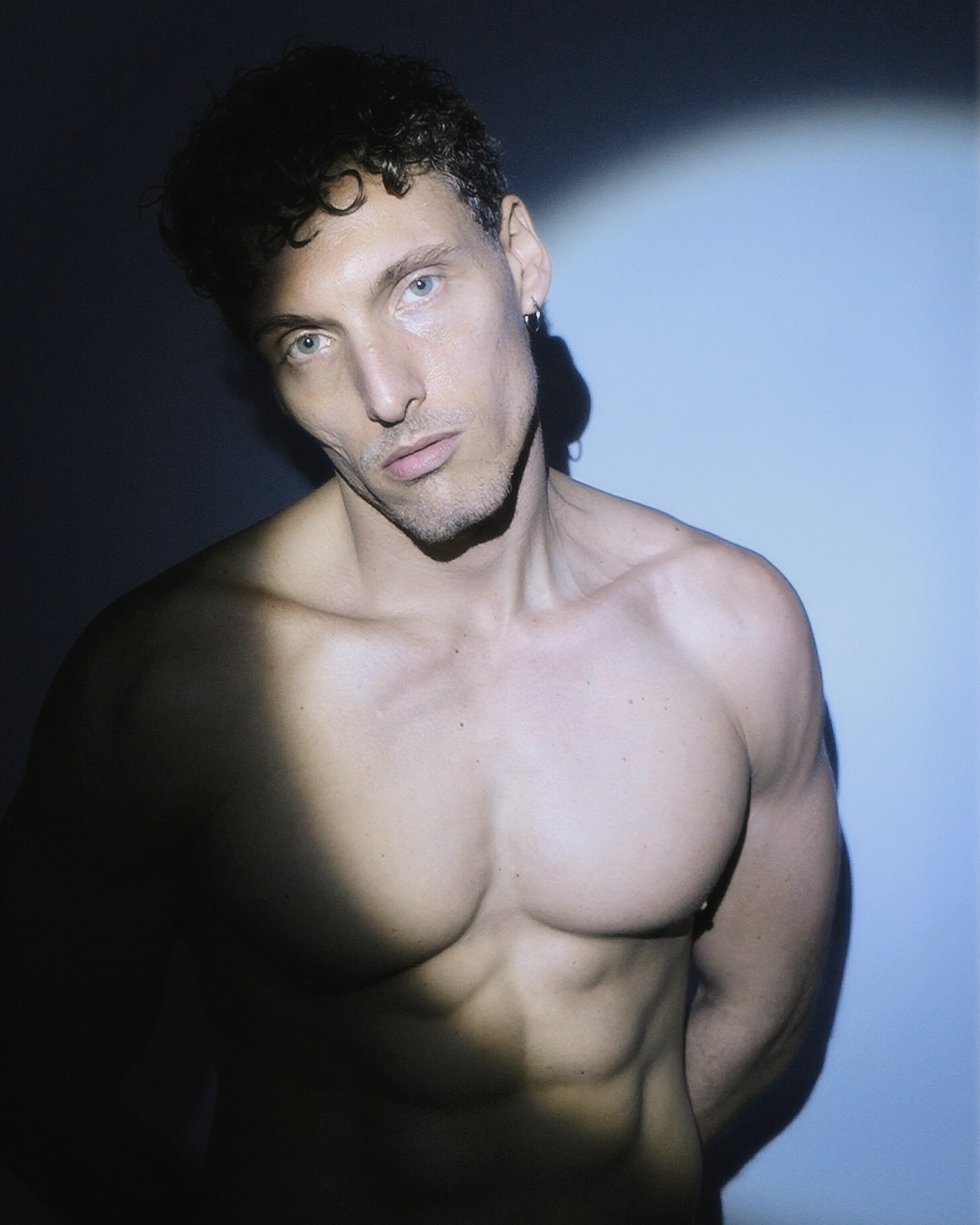 Model and Actor Gennaro Lillio of Two Management photographed by Ron Wan in New York.